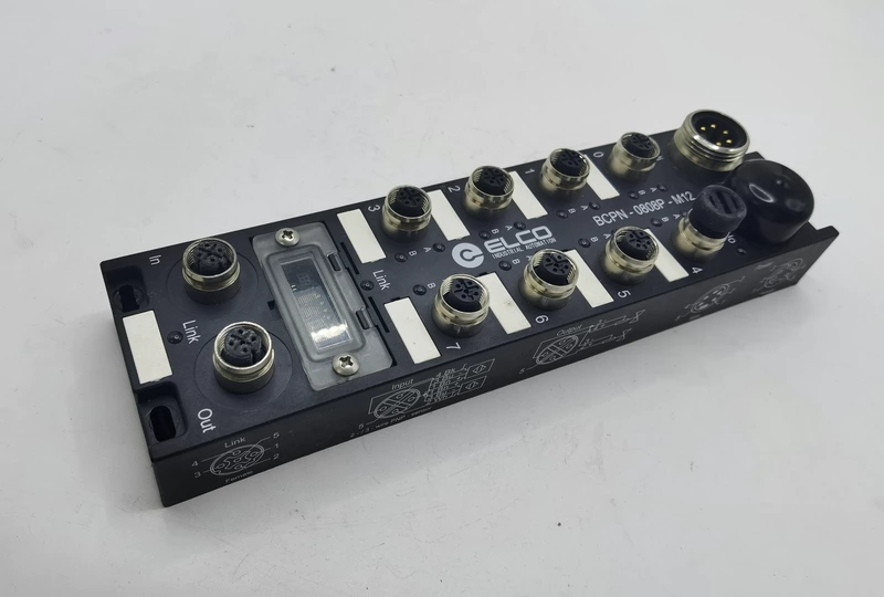 ELCO BCPN-0808P-M12 FB130011 Industrial IP67 I/O Module