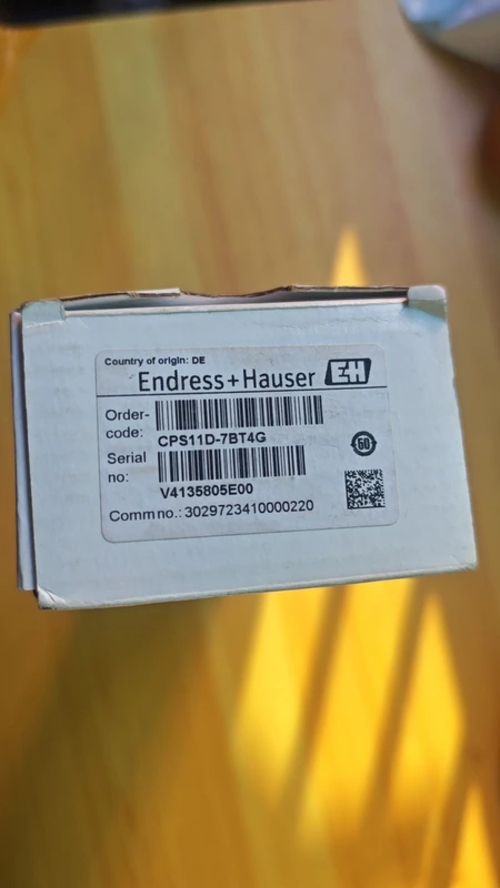 Endress+Hauser CPS11D-7BT4G pH Electrode for Reliable Measurement