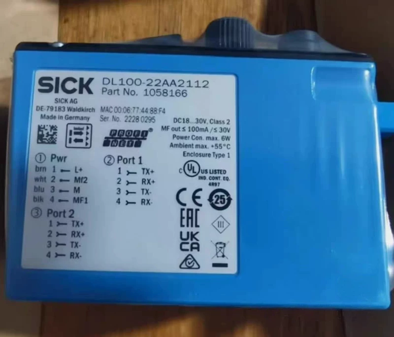 SICK DL100-22AA2112 Laser Distance Sensor for Industry