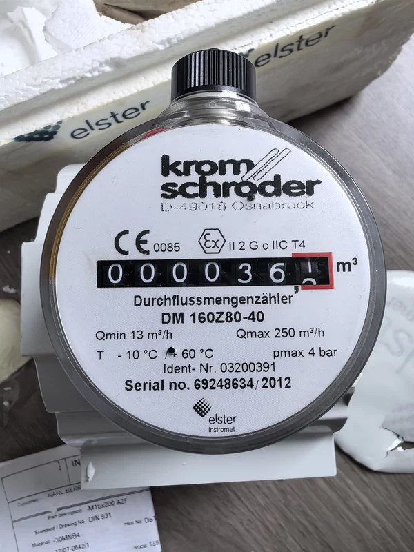Kromschroder DM 160Z80-40 Industrial Flow Meter DN160
