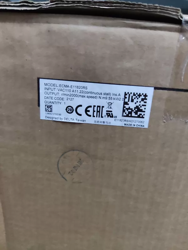 Delta ECMA-E11820RS Servo Motor for Precision Automation