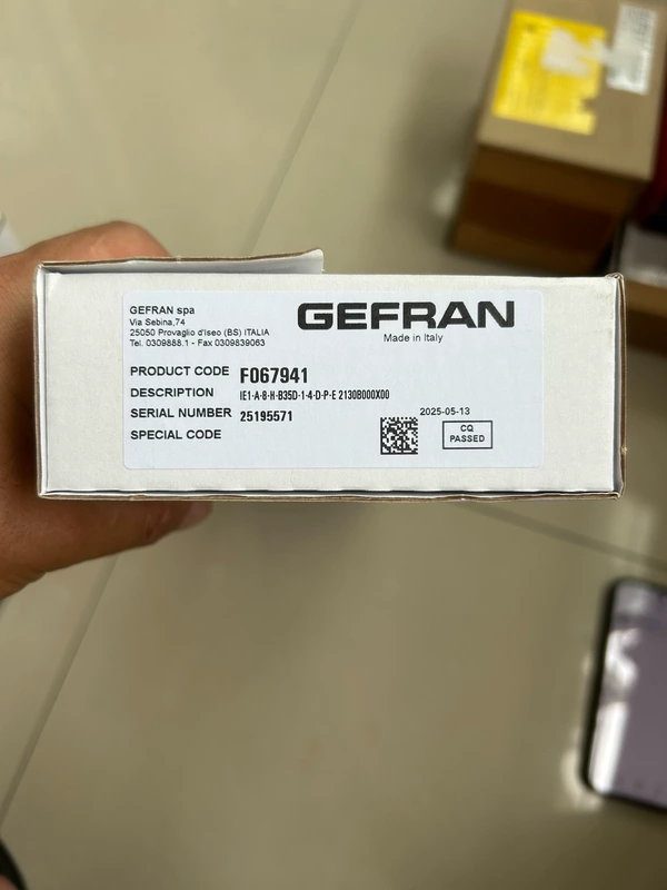 GEFRAN F067941 Pressure Sensor for Industrial Use
