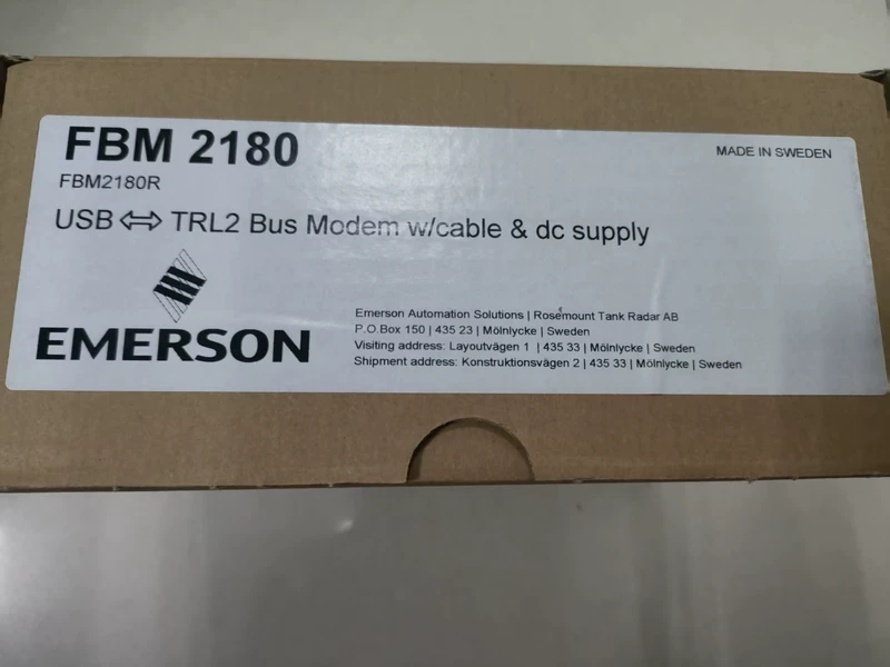 Emerson FBM2180 TRL2 Bus Modem for Industrial Networking