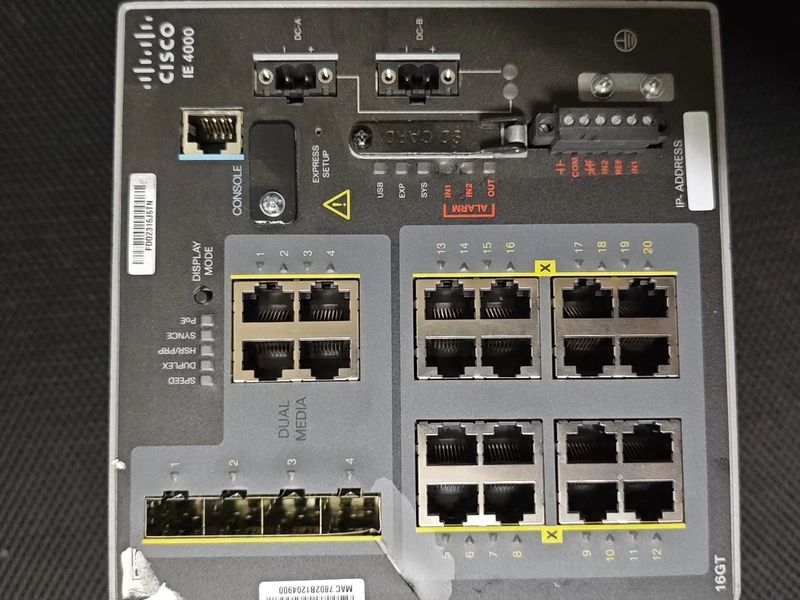 Cisco IE-4000-16GT4G-E Industrial Ethernet Switch