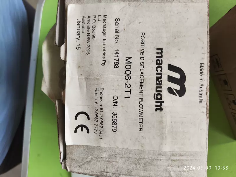 High-Precision Gear Flow Meter MACNAUGHT M006-2T1 F141763