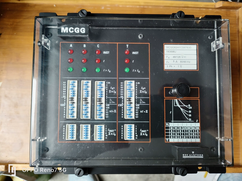 GE MCGG82H1CD0753D Transformer Protection Relay for Power Systems