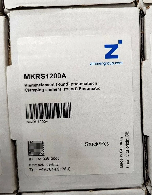 Pneumatic Rail Clamp ZIMMER MKRS1200A for Machine Tools