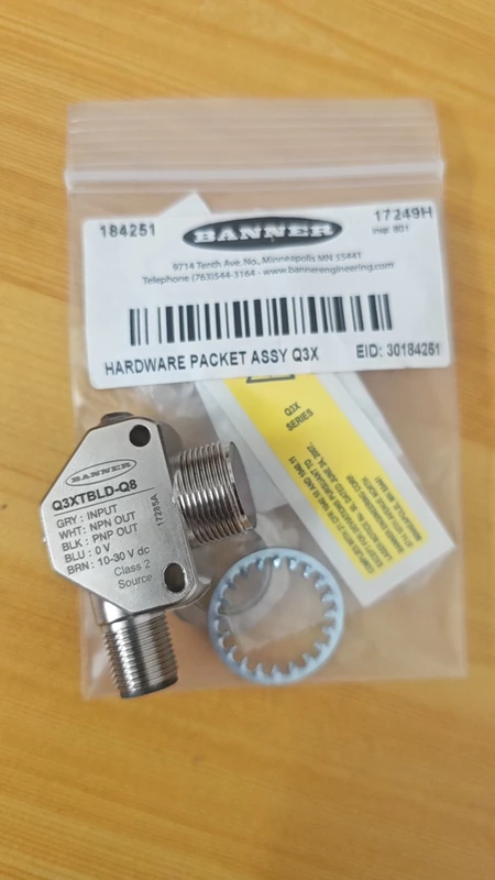 BANNER Q3XTBLD-Q8 91638 Laser Color Mark Sensor