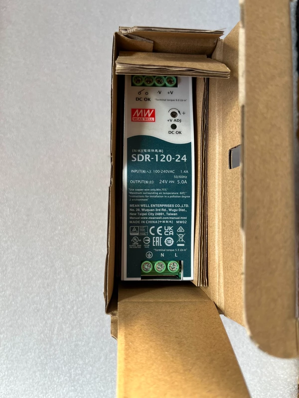 MW SDR-120-24 Switching Power Supply for Industrial Use
