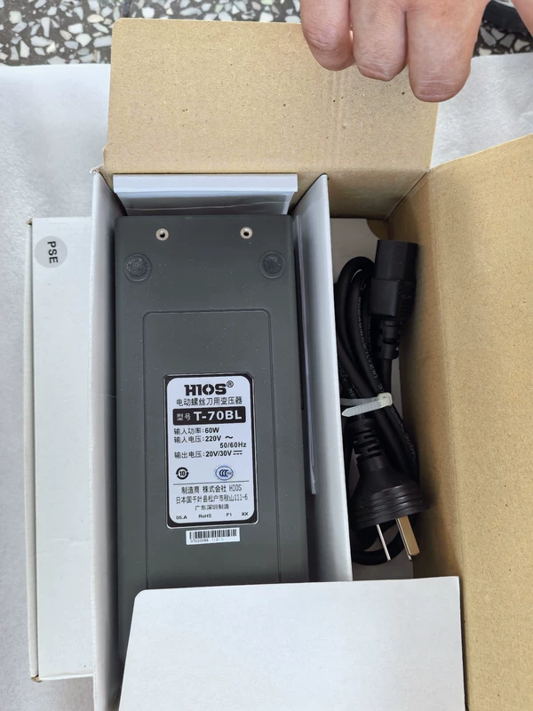 HIOS T-70BL Electric Screwdriver Power Supply