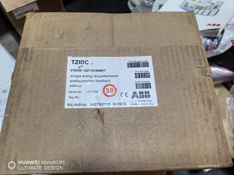 ABB V18345-102716100MHT Positioner for Valve Control