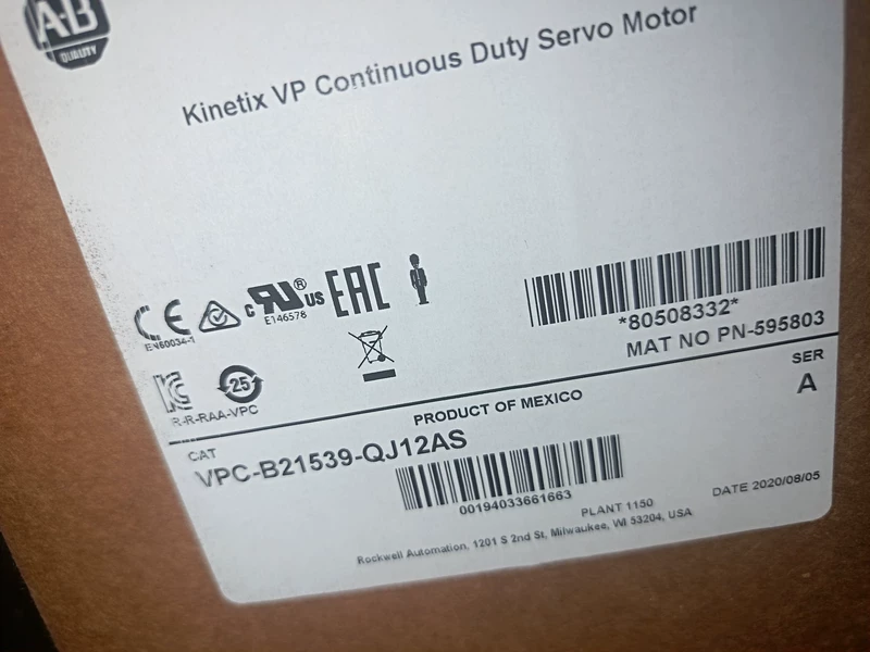 Allen-Bradley VPC-B30029-QJ12AS Servo Motor for Precision Control