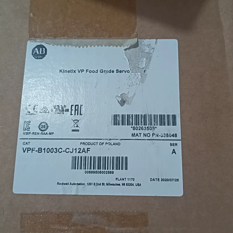 Allen-Bradley VPF-B1003C-CJ12AF Servo Motor for Precision Motion