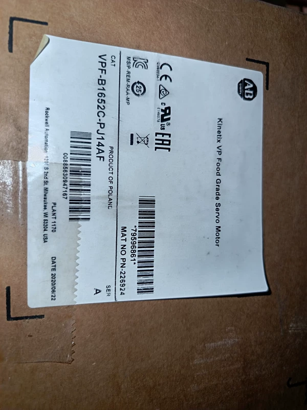 Allen-Bradley VPF-B1652C-PJ14AF Servo Motor - High Torque