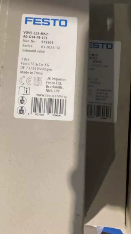 FESTO VUVS-L25-M52-AD-G14-F8-1C1 Solenoid Valve for Automation