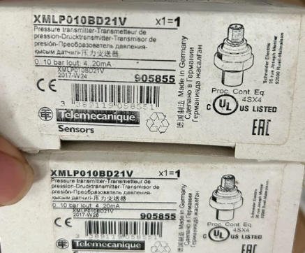 Pressure Sensor XMLP010BD21V by Schneider Electric 10 Bar