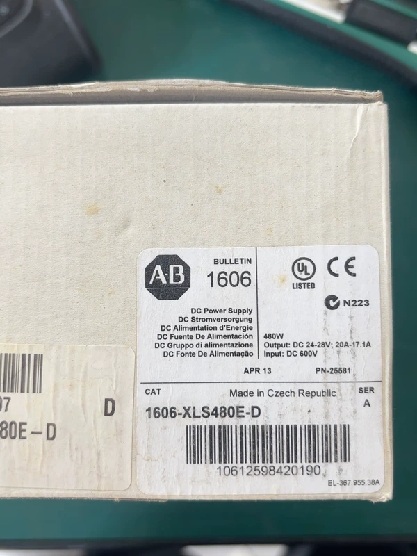 Allen-Bradley 1606-XLS480E-D 24V DC Power Supply Module
