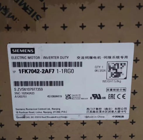 SIEMENS 1FK7042-2AF71-1RG0 Servo Motor for Automation