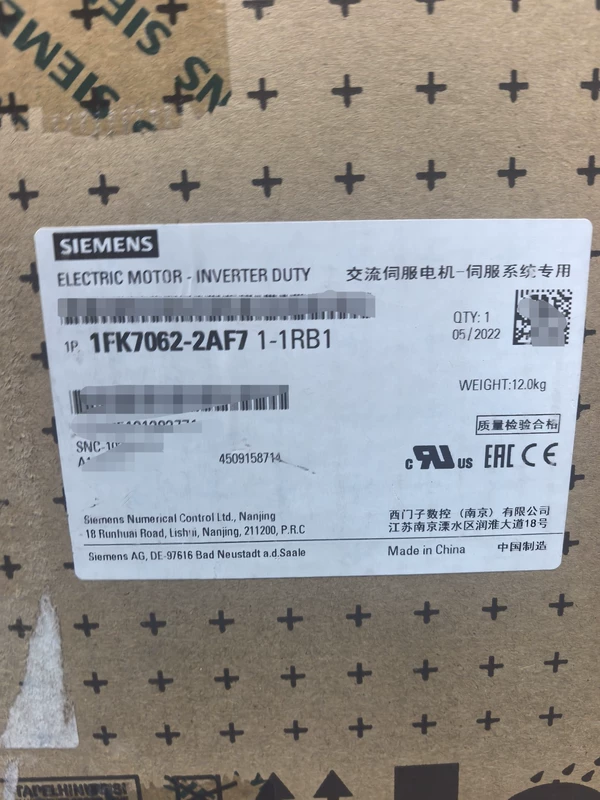 SIEMENS 1FK7062-2AF7 1-1RB1 Servo Motor Industrial