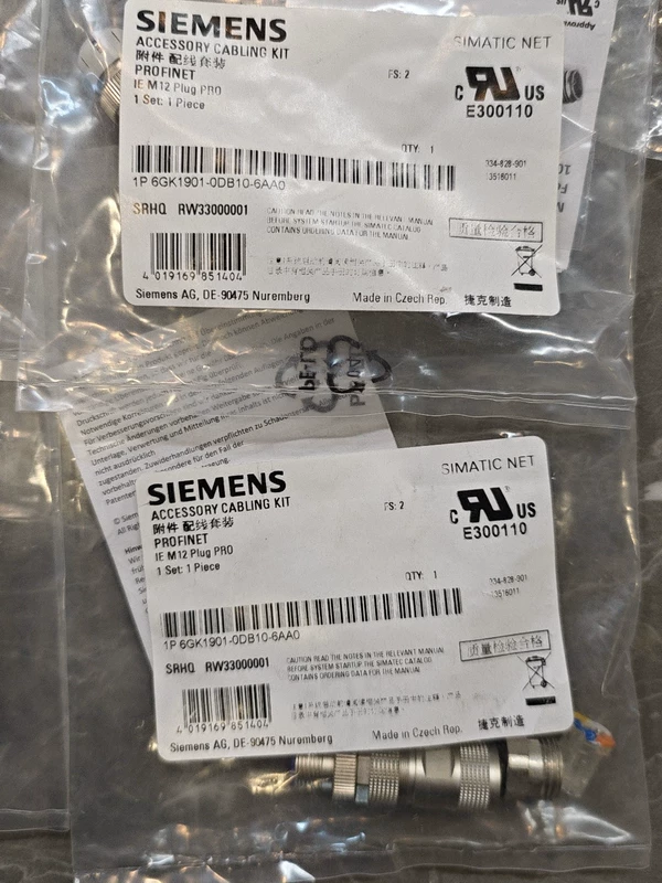 SIEMENS 6GK1901-0DB10-6AA0 PROFINET Cabling Set for Industrial Automation