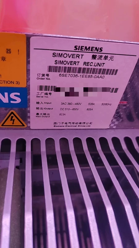 SIEMENS 6SE7036-1EE85-0AA0 Drive Infeed Feedback Unit