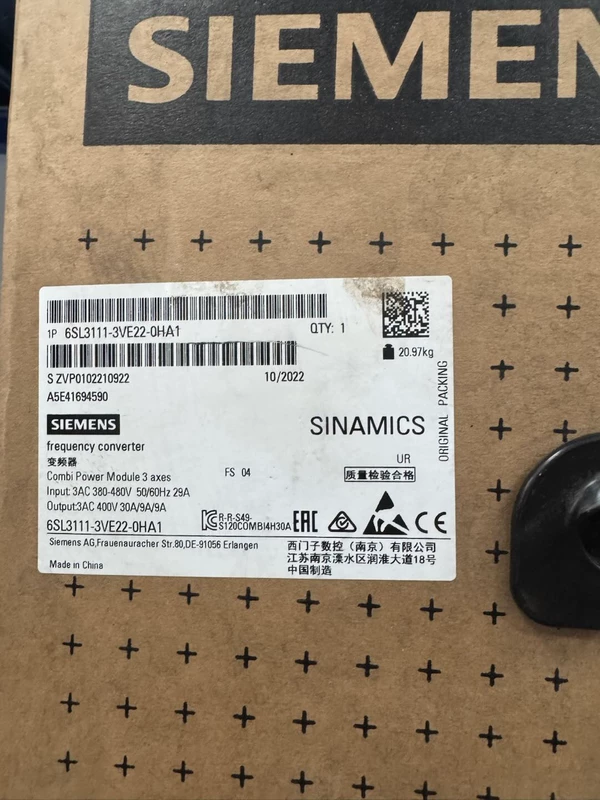 Siemens 6SL3111-3VE22-0HA1 Power Module for Drives