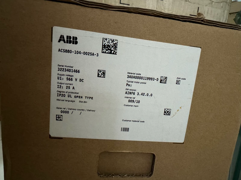 ABB ACS880-104-0025A-3 AC Drive 11kW Wall-Mounted Inverter