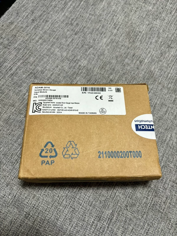 ADVANTECH ADAM-3016-AE ADAM-3016 Strain Gauge Signal Conditioning Module for Industrial Automation