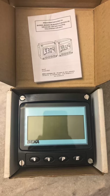 BEKA BA304G Digital Indicator 4-20mA Loop Powered Display