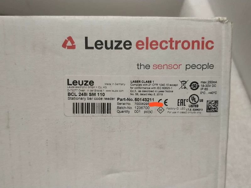 Leuze BCL 248i SM 110 Barcode Reader for Industrial Use
