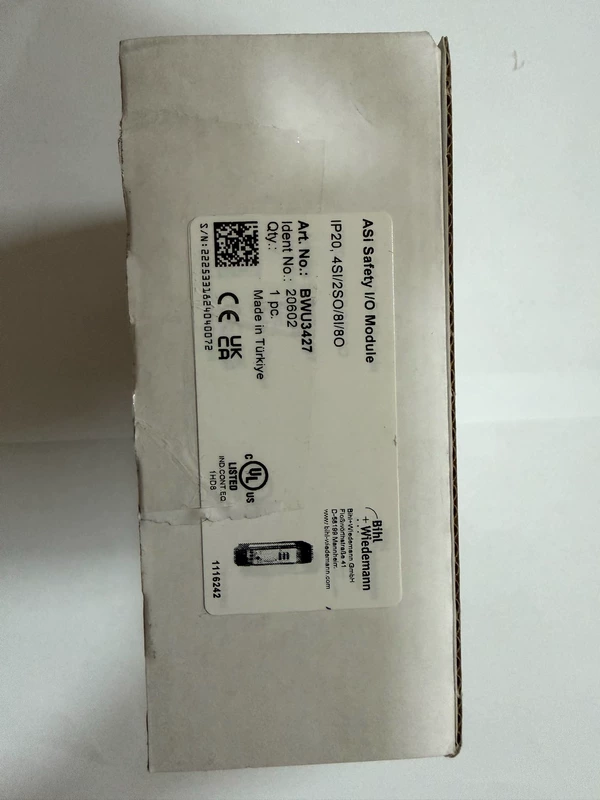 Bihl+Wiedemann BWU3427 AS-i Safety I/O Module for Automation