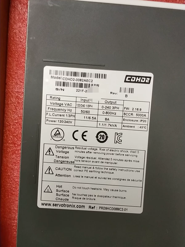 Servotronix CDHD2-0082AEC2 Servo Drive for Precision Motion