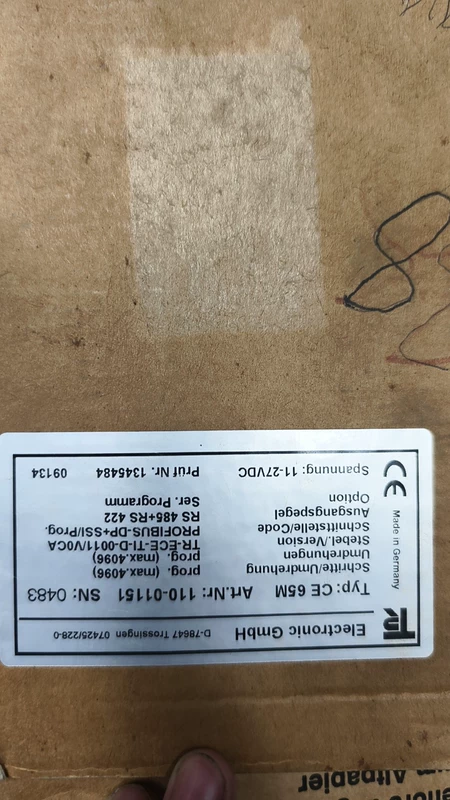 TR Electronic CE 65M 110-01151 Rotary Encoder Precision