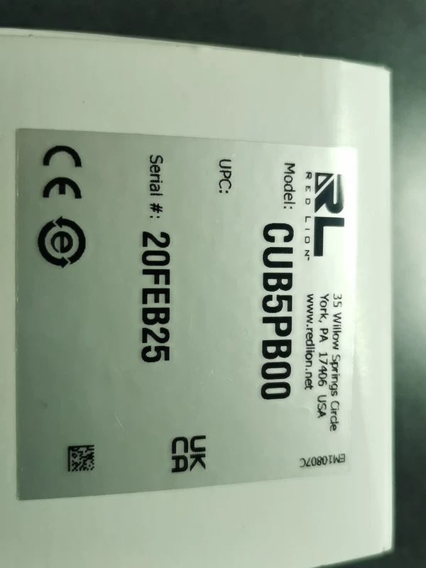 Red Lion CUB5PB000 Pulse Counter Industrial Panel Meter