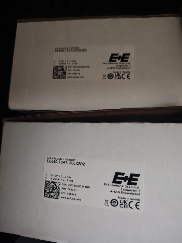 E+E EE600-T3A7L300K2D2 Air Velocity Sensor HVAC Probe