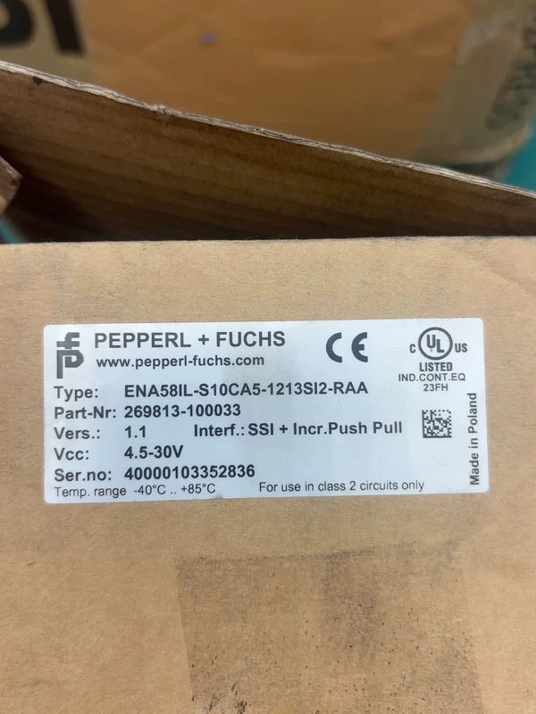 Pepperl+Fuchs ENA58IL-S10CA5-1213SI2-RAA Incremental Encoder