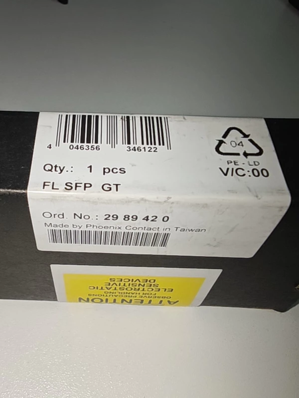 Phoenix Contact FL SFP GT  2989420 Gigabit SFP Module