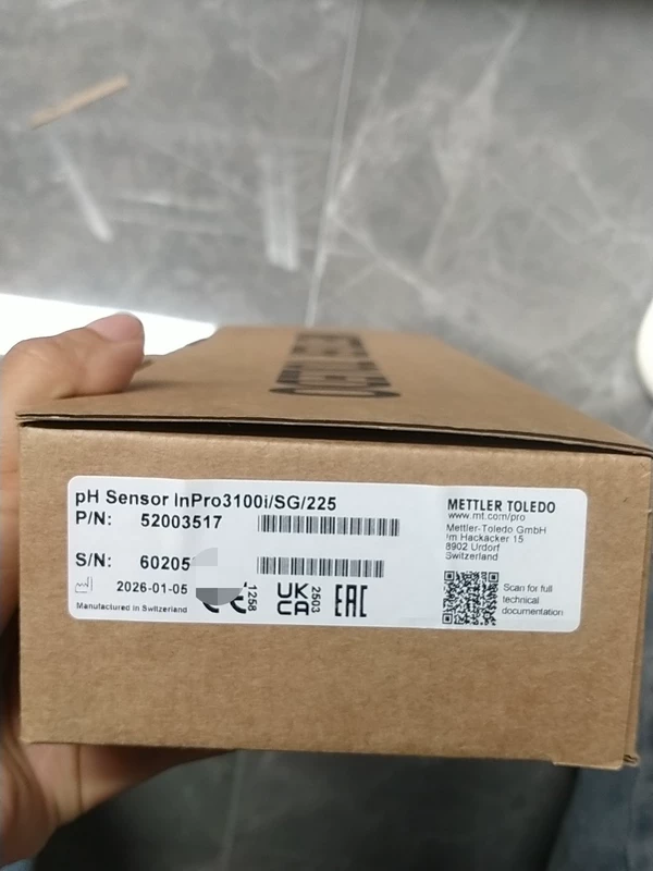 Mettler Toledo InPro3100i/SG/225 pH Sensor for Process