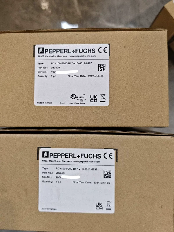 PEPPERL+FUCHS PCV100-F200-B17-V1D-6011-6997  282529 Optical