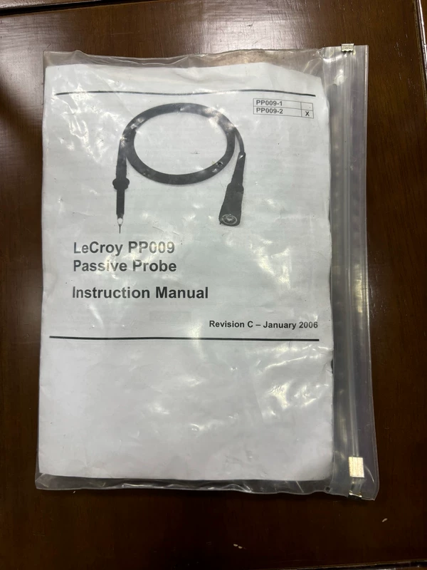 Lecroy PP009 Oscilloscope Probe for 500MHz Lab Testing