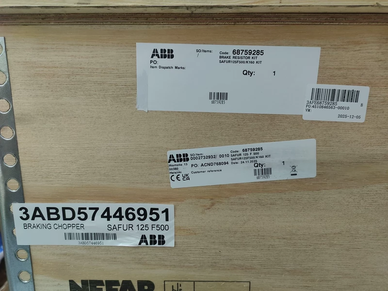 ABB SAFUR125F500  3ABD57446951 Braking Resistor Unit
