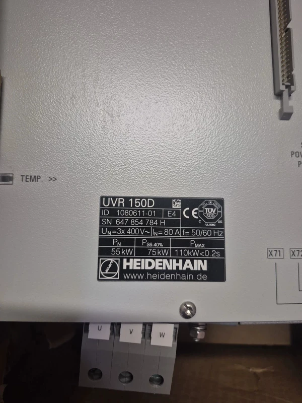 HEIDENHAIN UVR150D  1080611-01 Servo Power Module New
