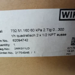 Industrial Pressure Gauge wika 732.51.160, 160 mm