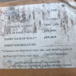 Industrial Filter Element PALL CA41078D02 for Process Use