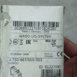 Machine Control WAGO 750-667/000-003 Digital I/O Module