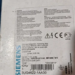 Siemens 3UG4622-1AA30 3-Phase Voltage Monitoring Relay