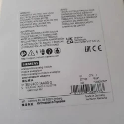SIEMENS 3UF7400-1AA00-0 Analog Module for Industrial Use