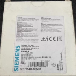 SIEMENS 3RP1540-1BN31 Motor Protection Relay 24V Industrial