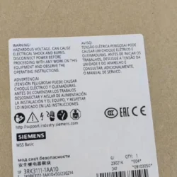 SIEMENS 3RK3111-2AA10 Safety Relay Module 24V DC Control