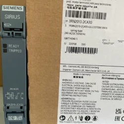 SIEMENS 3RN2010-2CA30 Motor Protection Relay 24V DC